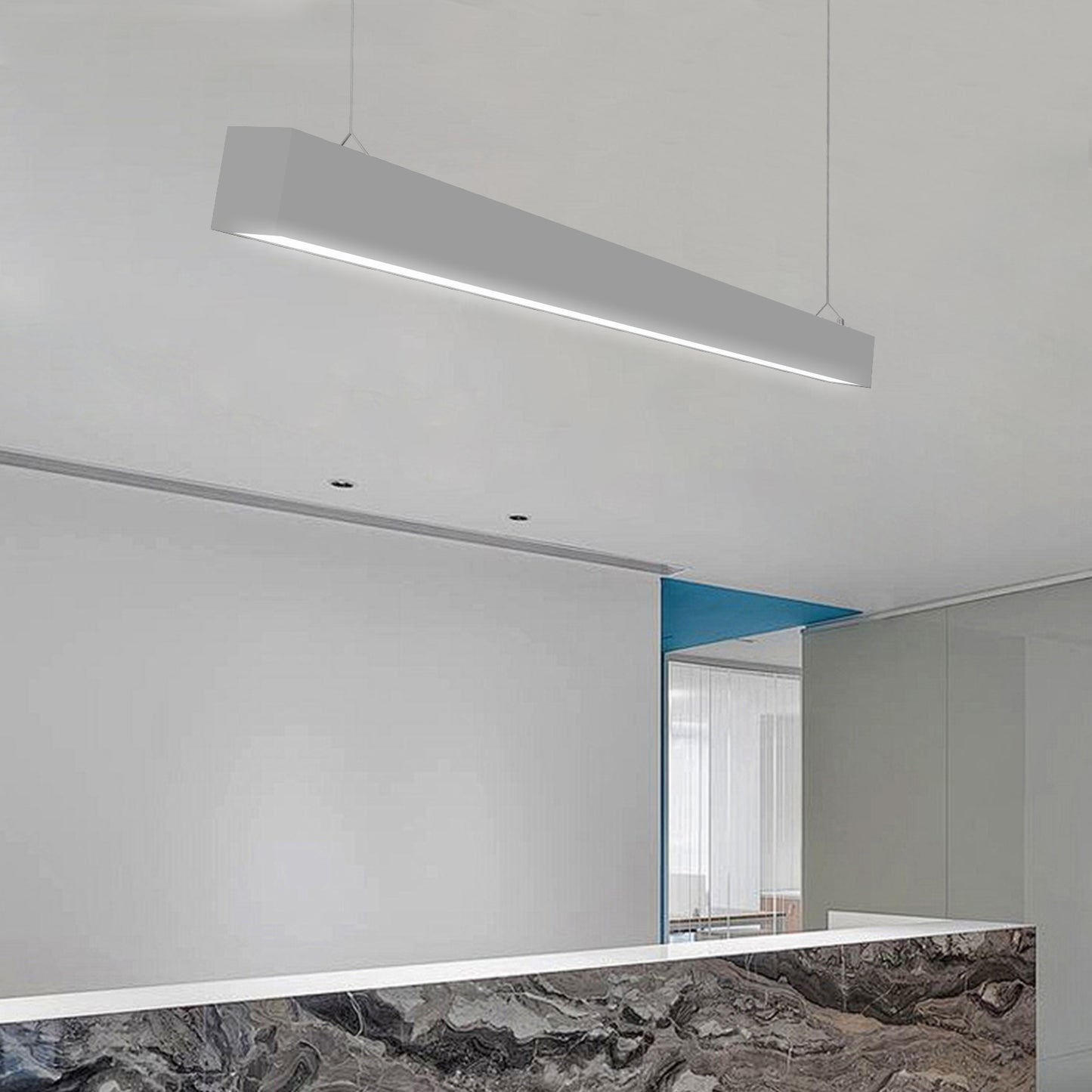 Luz Lineal LED HL-OP5070 | 40W/M, 100LM/W | 3 Temperaturas de Color & 2 Colores de Carcasa | Chip OSRAM, Ra>90 | Para Interior