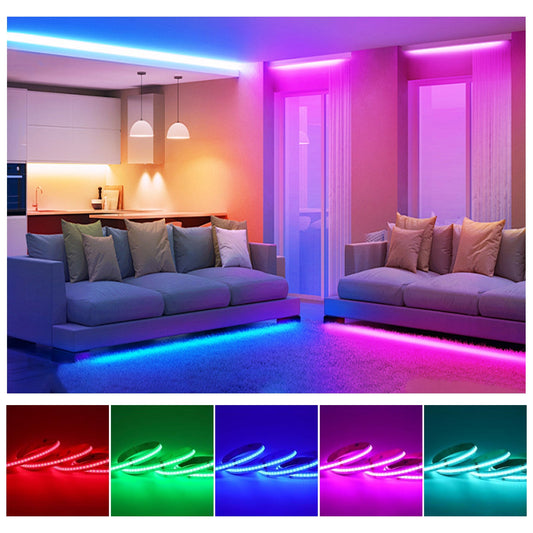 Tira LED COB RGBW 24V | 784 LEDs/Metro | Luz Continua y Uniforme | Para Casa y Negocio