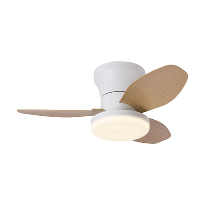 Ventilador de Techo LED RXFL8011 | 30W Luz + 30W Motor DC | 6 Velocidades | 3000K-6000K Ajustable | Blanco、Beige