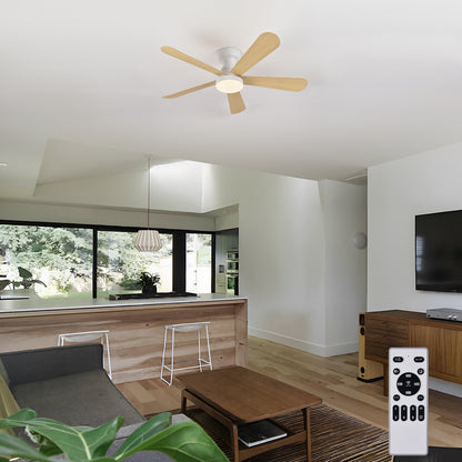 Ventilador de Techo LED 42" Multifuncional - 6 Velocidades, CCT Ajustable 3000K-6000K, Motor DC 30W, IP20