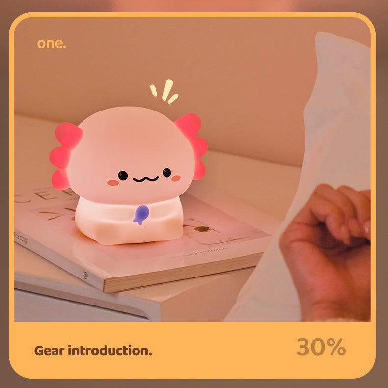 Lámpara de Noche Dinosaurio Hexagonal Sentado – LED Recargable 5V, 2W, Silicona y ABS