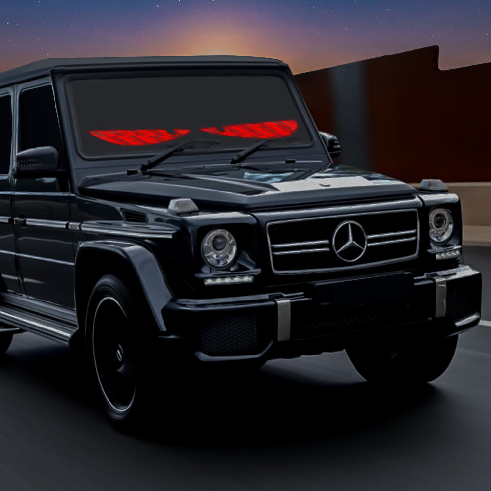 Pantalla LED Decorativa "Ojo del Diablo" 16x64 | 1024 LEDs RGB | App/Bluetooth/Mando | USB 4.5m | Efectos Arcoíris | Material PU+FPCB