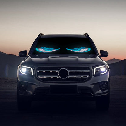 Pantalla LED Decorativa "Ojo del Diablo" 16x64 | 1024 LEDs RGB | App/Bluetooth/Mando | USB 4.5m | Efectos Arcoíris | Material PU+FPCB