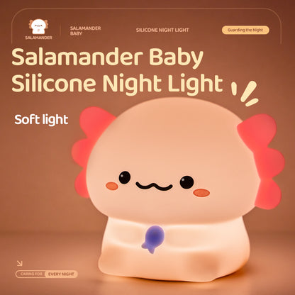 Lámpara de Noche Dinosaurio Hexagonal Sentado – LED Recargable 5V, 2W, Silicona y ABS