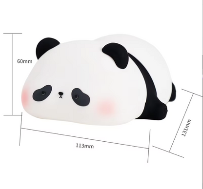 Lámpara de Noche Panda – LED Recargable 5V, 1W, Silicona y ABS