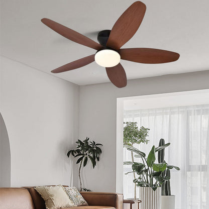 Ventilador de Techo LED Hola LED 42" – Luz Regulable 3000K-6000K, Blanco / Beige / Negro / Marrón, 85-265V