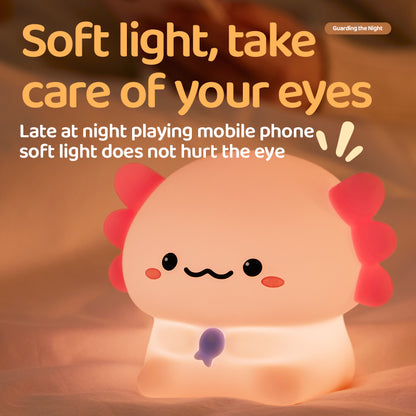 Lámpara de Noche Dinosaurio Hexagonal Sentado – LED Recargable 5V, 2W, Silicona y ABS