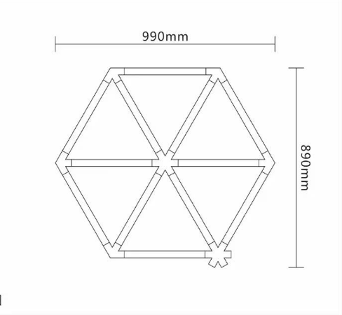 Luminaria LED Tipo Panal para Techo – Control por Interruptor de Pared, 6500K, CRI >80, AC100–265V, Diseño Moderno