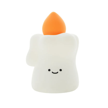 Lámpara de Noche Vela – LED Recargable 5V, 2W, Silicona y ABS