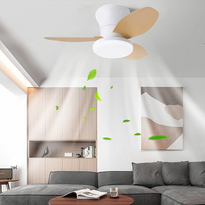 Ventilador de Techo LED RXFL8011 | 40W Luz + 30W Motor DC | 6 Velocidades | 3000K-6000K Ajustable | Blanco、Beige