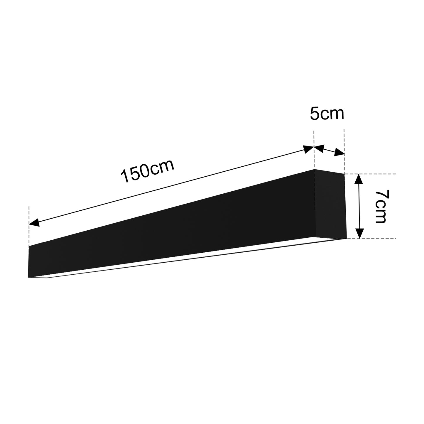 Luz Lineal LED HL-OP5070 | 40W/M, 100LM/W | 3 Temperaturas de Color & 2 Colores de Carcasa | Chip OSRAM, Ra>90 | Para Interior