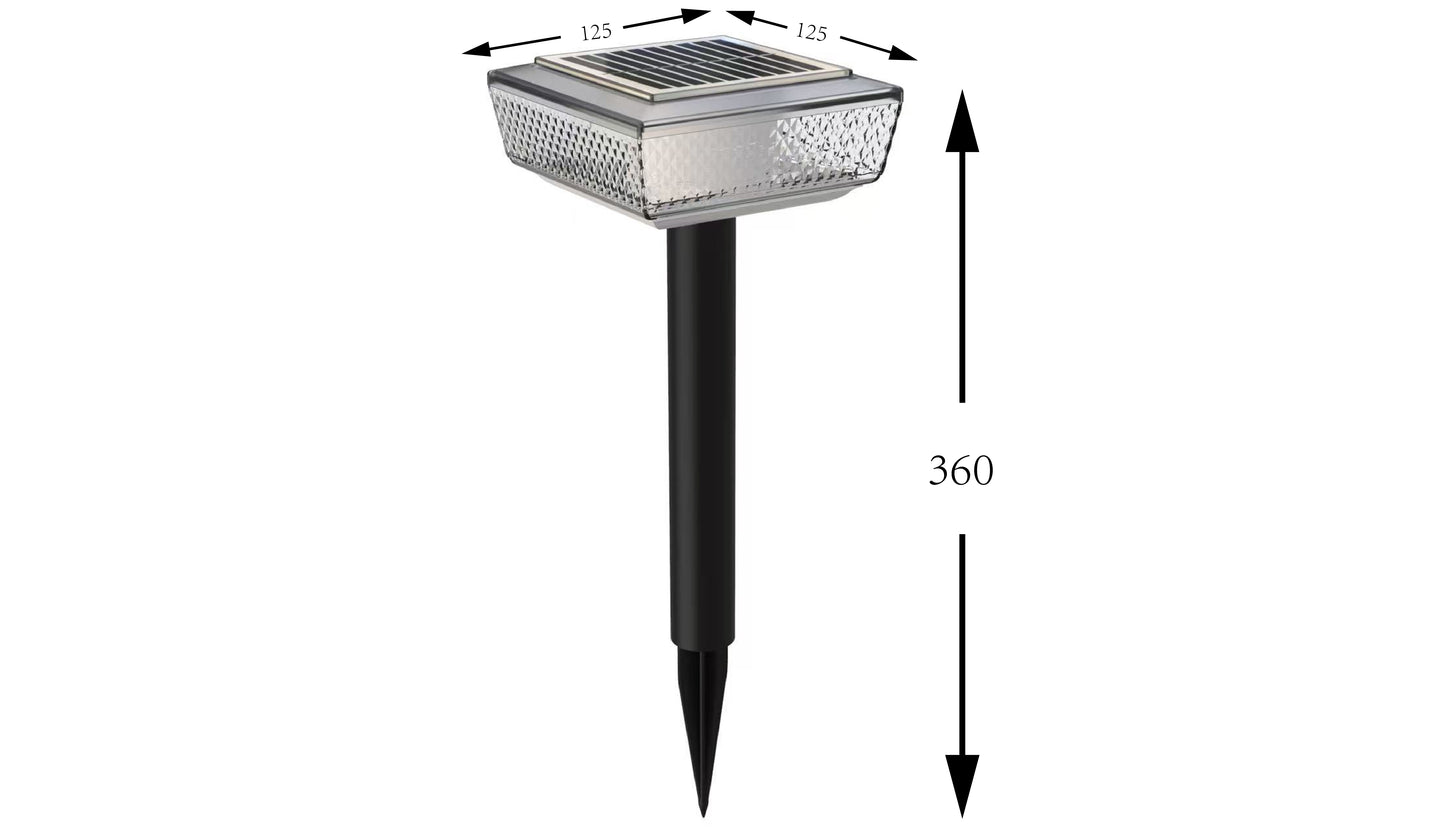 Lámpara Solar de Poste 3000K IP65 Impermeable, Iluminación Exterior para Jardín y Decoración de Árboles