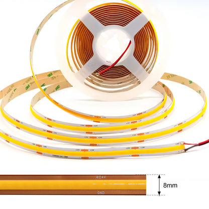 Tira LED COB Alto Voltaje AC240V | 528 LEDs/M | 13W/M | 10M|3 CCT (2700K-6000K) | Luz Continua | IP20