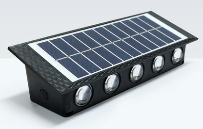 Aplique Solar Exterior LED IP65, Luz Cálida + RGB, Impermeable, Decoración Moderna para Jardín