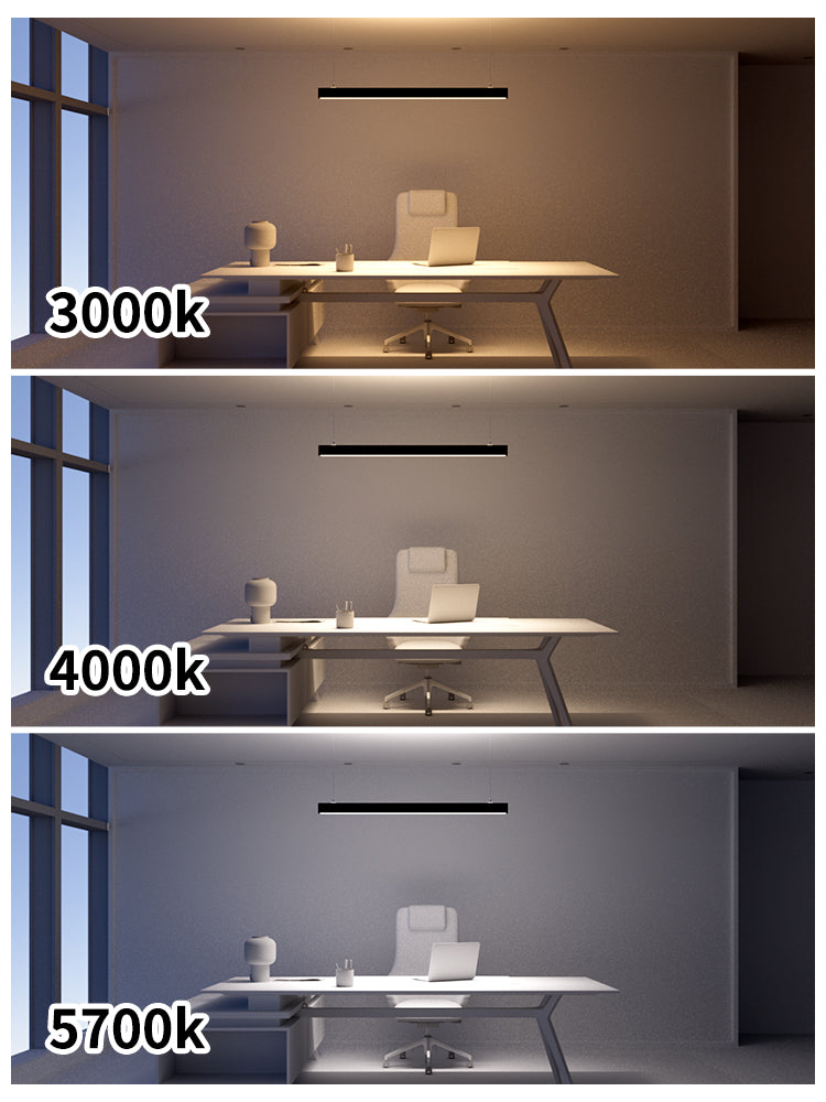 Luz Lineal LED HL-OP5070 | 40W/M, 100LM/W | 3 Temperaturas de Color & 2 Colores de Carcasa | Chip OSRAM, Ra>90 | Para Interior