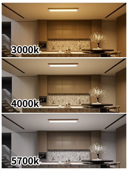 Lámpara de Panel LED para Cocina 40W/55W/75W - L1030*196*28mm | IP44 Resistente | 3 Temperaturas de Color (3000K/4000K/5700K) | Chip OSRAM | Eficiencia 90LM/W | Garantía 5 Años