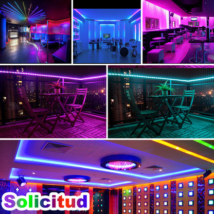 Tira LED COB RGBW 24V | 784 LEDS/Metro | 19W/M | Luz Continua y Uniforme | IP20 | Barra de Luces RGB