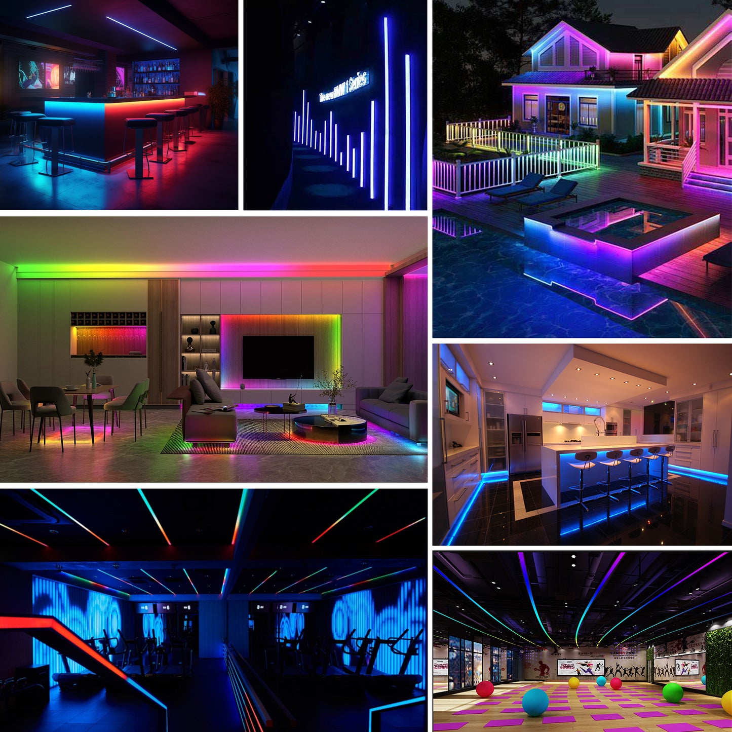 Tira de Luces LED COB RGB | 576 LEDs/Metro | 14W/M |10M| DC24V | IP20 | Barra de Luz Decorativa