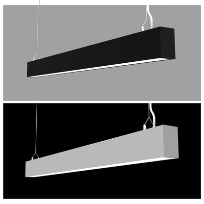 Luminaria Lineal LED HL-5575 | 40W/M, 100LM/W | Luz Ajustable 3000K-6000K | Carcasa Blanco y Negro | Chip OSRAM Ra>90 | IP20