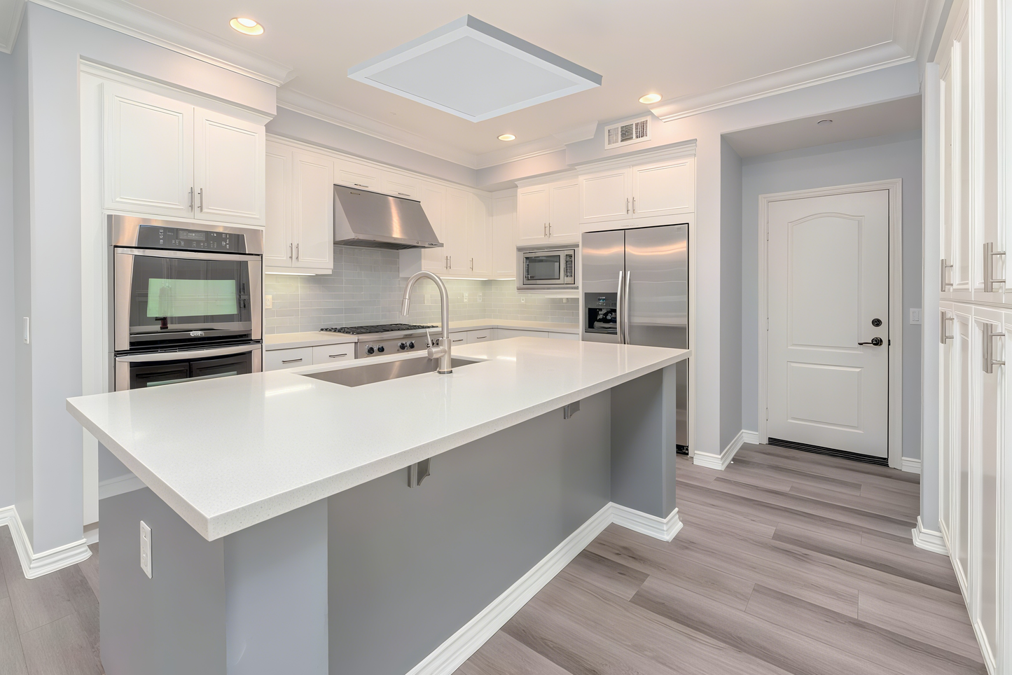 Lámpara de Panel LED para Cocina 50W/65W/70W - L450*450*28mm | IP44 Resistente | 3 Temperaturas de Color (3000K/4000K/5700K) | Chip OSRAM | Eficiencia 90LM/W | Garantía 5 Años