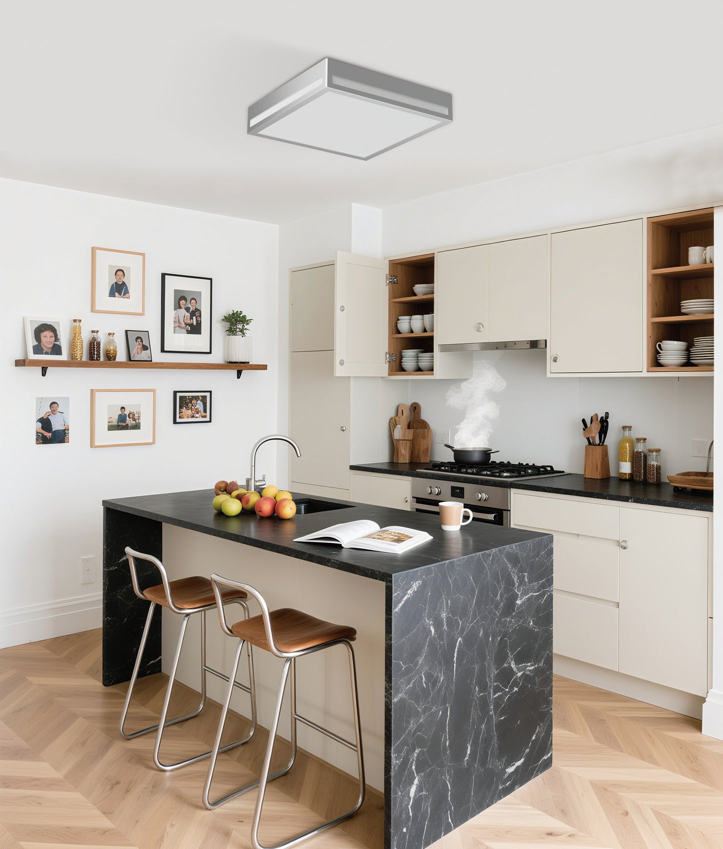 Lámpara de Panel LED para Cocina 36W - 260x260mm | IP44 Resistente | 3 Temperaturas de Color (3000K/4000K/5700K) | Chip OSRAM | Eficiencia 90LM/W | Garantía 5 Años