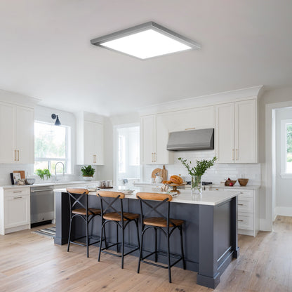 Lámpara de Panel LED para Cocina 50W/65W/70W - L450*450*28mm | IP44 Resistente | 3 Temperaturas de Color (3000K/4000K/5700K) | Chip OSRAM | Eficiencia 90LM/W | Garantía 5 Años