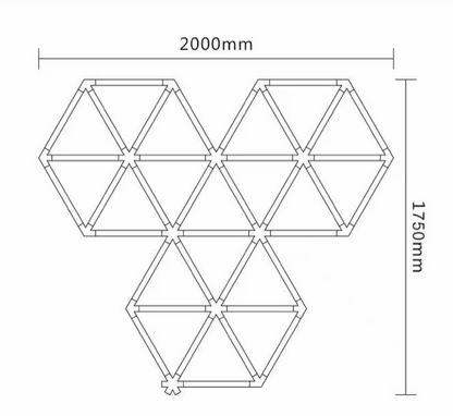 Luminaria LED Tipo Panal para Techo – Control por Interruptor de Pared, 6500K, CRI >80, AC100–265V, Diseño Moderno