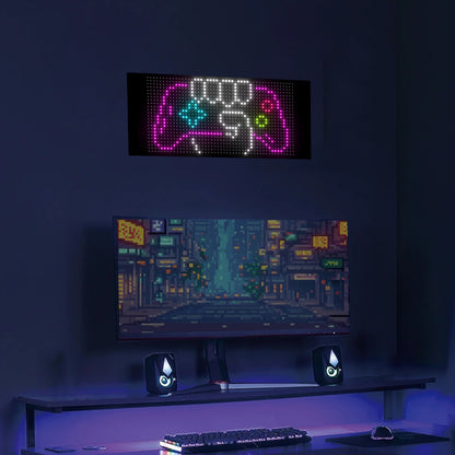Pantalla LED Flexible "Light Canvas" | 16x96 Pixeles (1536 LEDs) | Control por App/Bluetooth/Mando | USB 4.5m | Efectos Arcoíris | Material PU+FPCB | 12x59.5cm