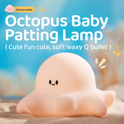Lámpara de Noche Pulpo Bebé – LED 5V, 0.7W, Silicona Suave Recargable USB