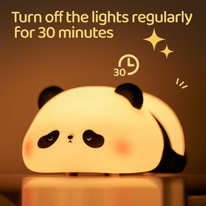 Lámpara de Noche Panda – LED Recargable 5V, 1W, Silicona y ABS