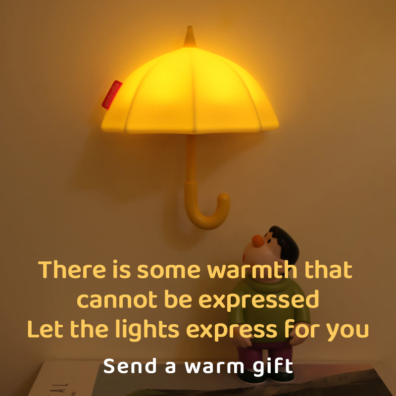 Lámpara de Noche Paraguas – LED Recargable 5V, 1.2W, Silicona y ABS, Magnética de Pared