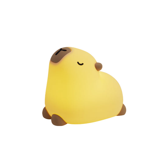 Lámpara de Noche Capibara – LED Recargable 5V, 2W, Silicona y ABS