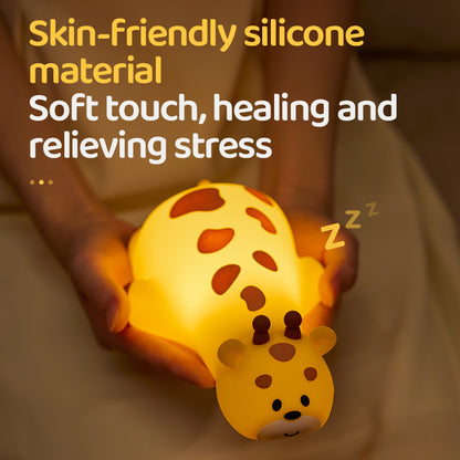 Lámpara de Noche Jirafa Amarilla – LED Recargable, Dulce y Perfecta para Niños