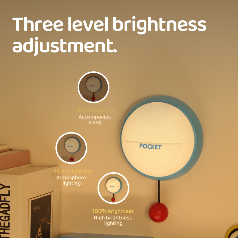 Lámpara de Noche Campana Pequeña – LED Recargable 5V, 1W, Silicona y ABS, Montaje en Pared