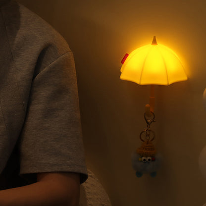 Lámpara de Noche Paraguas – LED Recargable 5V, 1.2W, Silicona y ABS, Magnética de Pared