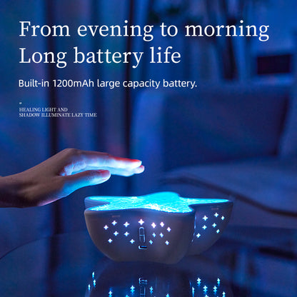 Lámpara Proyector Estrella de Mar – Luz Nocturna LED Recargable