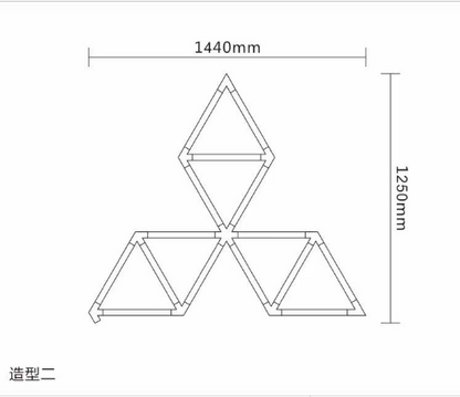 Luminaria LED Tipo Panal para Techo – Control por Interruptor de Pared, 6500K, CRI >80, AC100–265V, Diseño Moderno