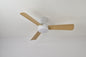 Ventilador de Techo con Luz LED 42” (106 cm) – 3 Aspas, Motor DC Silencioso, 6 Velocidades, Modo Verano/Invierno, CCT Regulable, Blanco o Madera Clara