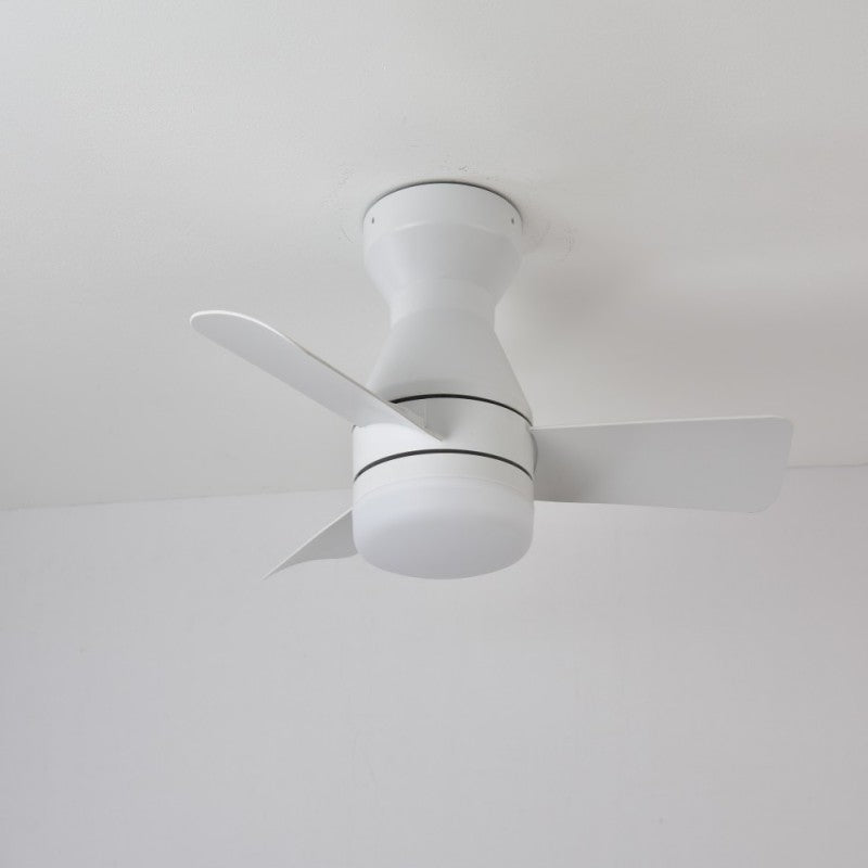 Ventilador de Techo LED 34" (880mm) - 30W Luz Ajustable + Motor CC, 6 Velocidades, 3000K-6000K, IP20, Blanco