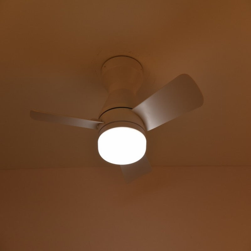 Ventilador de Techo LED 34" (880mm) - 30W Luz Ajustable + Motor CC, 6 Velocidades, 3000K-6000K, IP20, Blanco