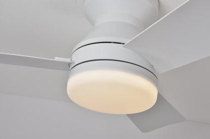 Ventilador de Techo LED 34" (880mm) - 30W Luz Ajustable + Motor CC, 6 Velocidades, 3000K-6000K, IP20, Blanco