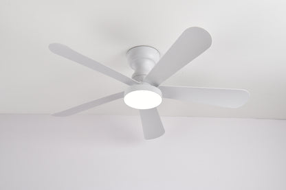 Ventilador de Techo LED 42" Multifuncional - 6 Velocidades, CCT Ajustable 3000K-6000K, Motor DC 30W, IP20