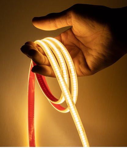 Tira LED COB Alto Voltaje 220V IP67 | 10W/Metro |50M| 3 Temperaturas 2700K-6000K | Impermeable | Modelo COB296-230V