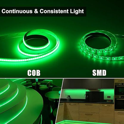 Tira de Luces LED COB RGB | 576 LEDs/Metro | 14W/M |10M| DC24V | IP20 | Barra de Luz Decorativa