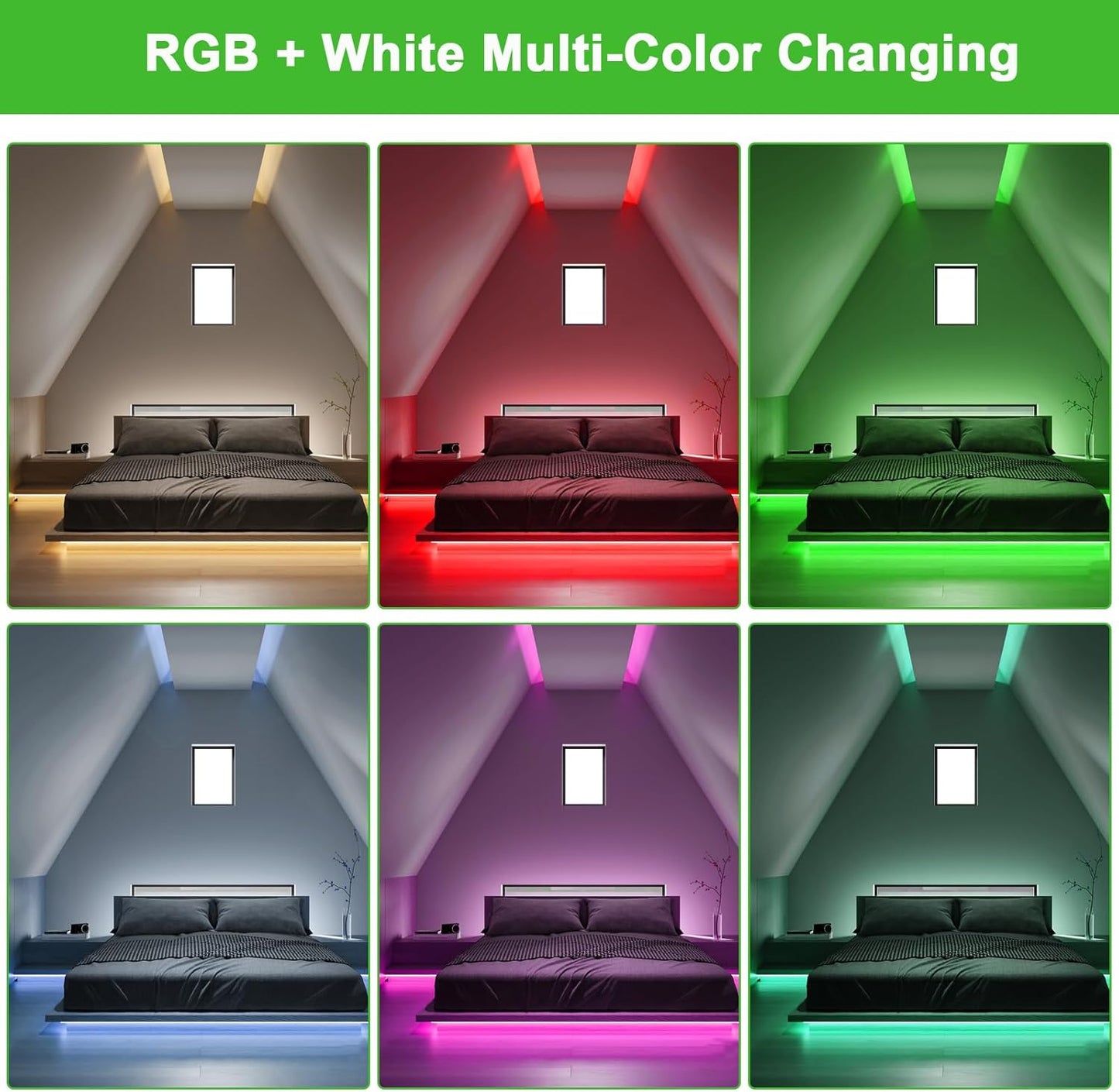 Tira LED COB RGBW 24V | 784 LEDS/Metro | 19W/M | Luz Continua y Uniforme | IP20 | Barra de Luces RGB