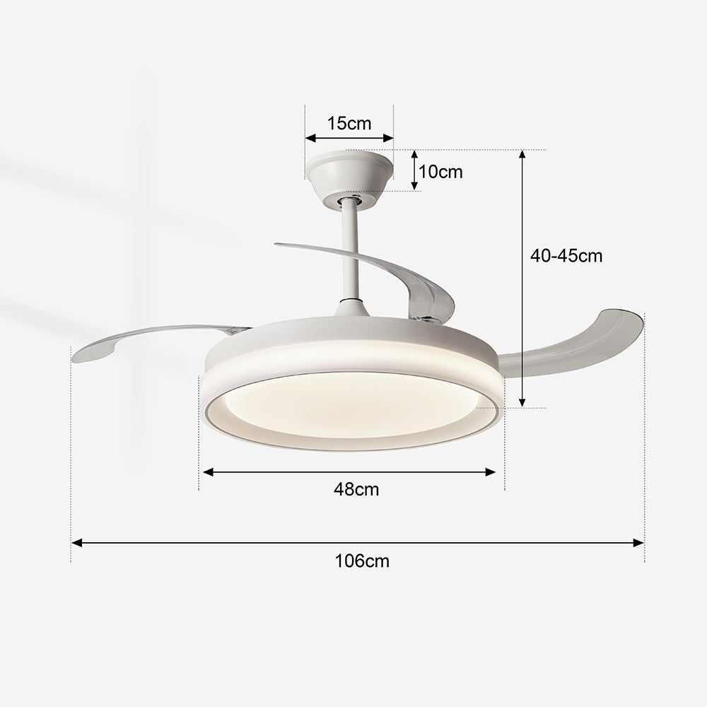 Ventilador de Techo LED Inteligente 42" – La Fusión Perfecta de Luz, Brisa y Tecnología para Tu Hogar Moderno