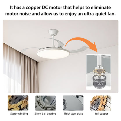 Ventilador de Techo LED Inteligente 42" – La Fusión Perfecta de Luz, Brisa y Tecnología para Tu Hogar Moderno