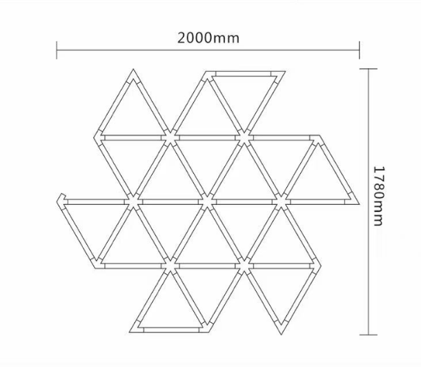 Luminaria LED Tipo Panal para Techo – Control por Interruptor de Pared, 6500K, CRI >80, AC100–265V, Diseño Moderno