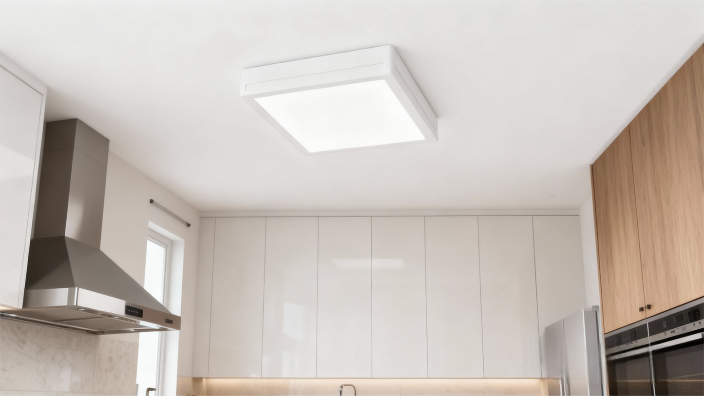 Lámpara de Panel LED para Cocina 36W - 260x260mm | IP44 Resistente | 3 Temperaturas de Color (3000K/4000K/5700K) | Chip OSRAM | Eficiencia 90LM/W | Garantía 5 Años