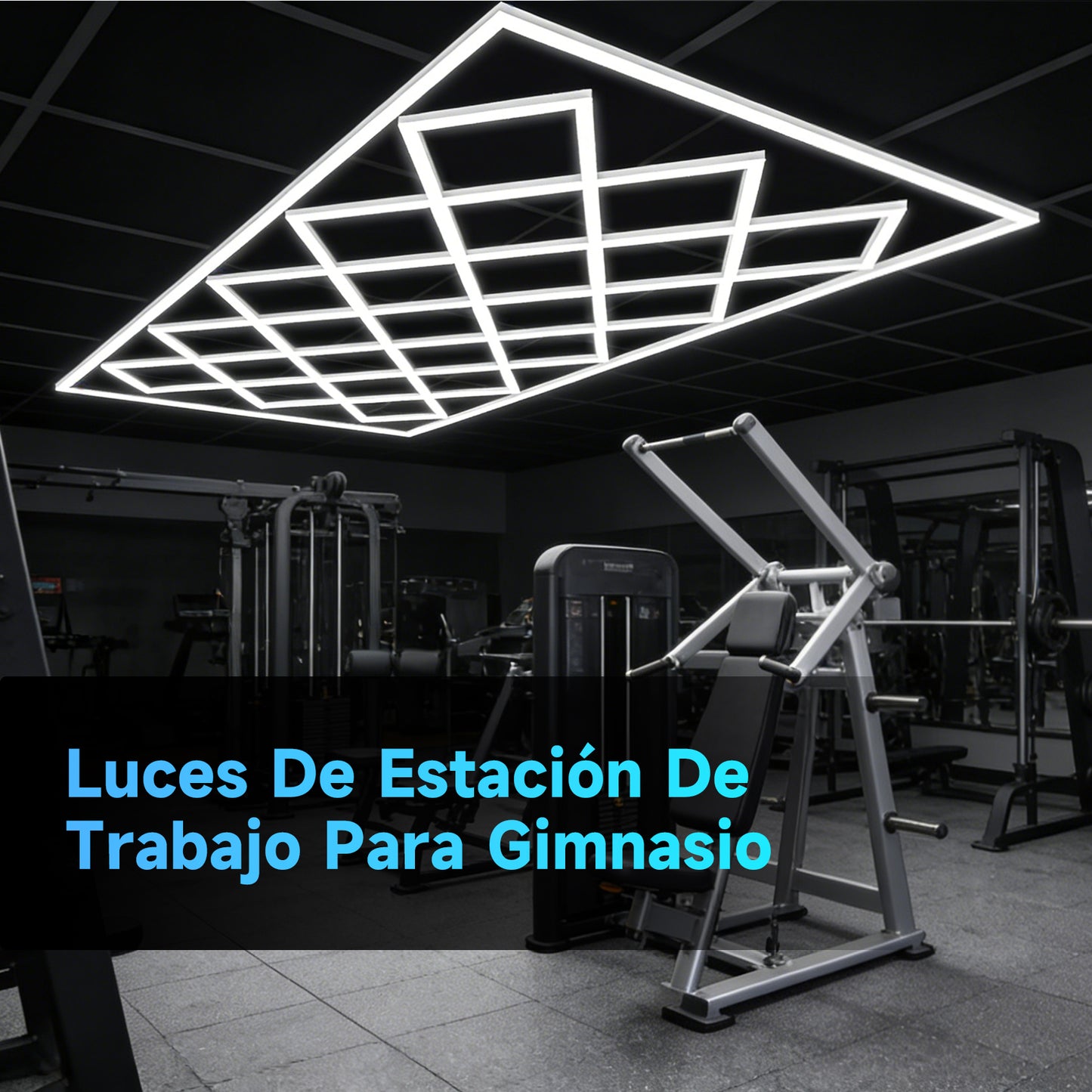 Lámpara LED Hexagonal Tipo Panal diseño rombo con potencia total de 552W6500K (luz blanca fría)